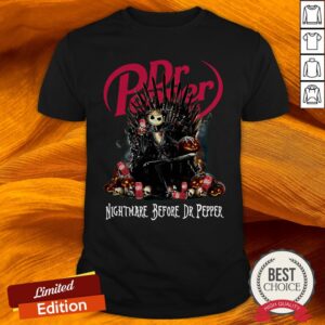 Jack Skellington Nightmare Before Dr Pepper Halloween Shirt