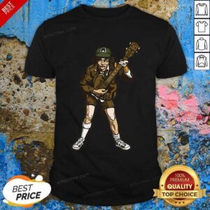 Original AC DC Collectible Handpicked 2017 FiGPiN Angus Young High Voltage Figure Pin Shirt