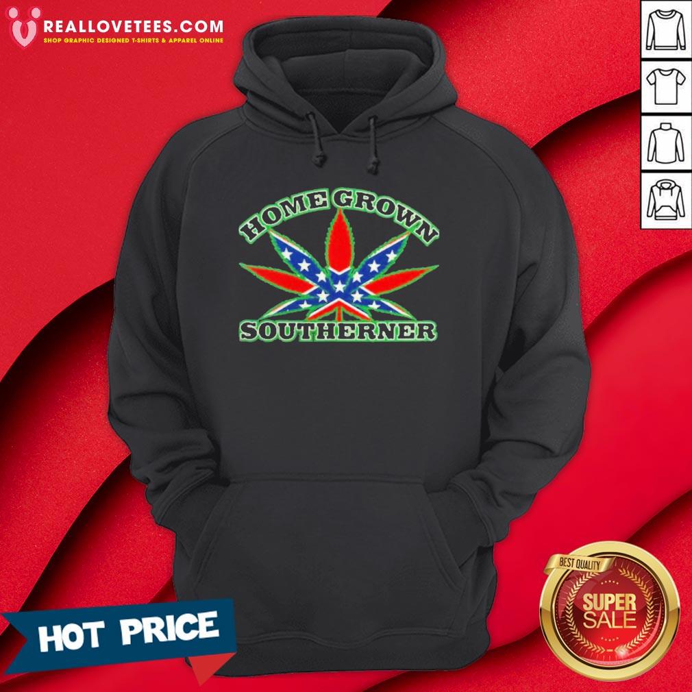 Weed HomeGrown Southerner Rebel Flag Shirt