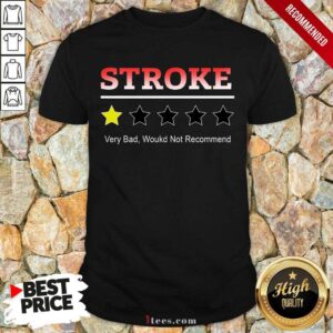 Stroke Rating Star Very Bad Would Not Recommend Shirt