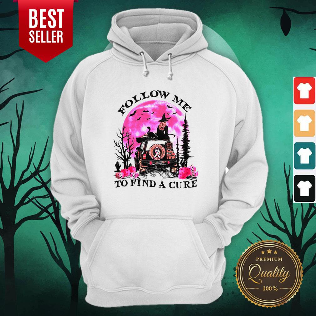 Witch Follow Me To Find A Cure Cancer Awareness Halloween Shirt