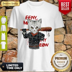 Awesome Negan Cat Eeny Meeny Miny Meow Shirt