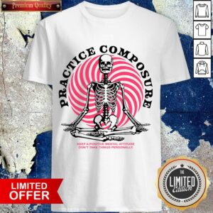 Skeleton Meditate Practice Composure Shirt