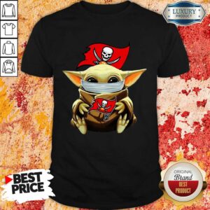 Stressed Baby Yoda Face Mask Hug Tampa Bay 9 Buccaneers Shirt