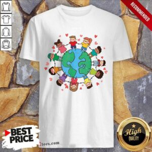 Pretty Earth Day Children Around The World 2021 Shirt