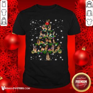 Premium German Shepherd Dog Christmas Tree Shirt