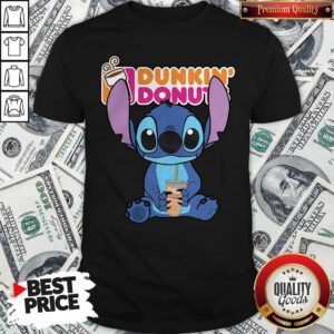 Nice Stitch Hug Dunkin Donuts Shirt