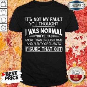 Top It's Not My Fault You Thought I Was Normal You've Had Shirt