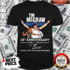 Tim Mcgraw Truck Yeah 28th Anniversary 1992 2020 Thank You For The Memories Signature Shirt