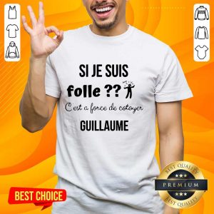 Si Je Suis Folle C’est A Force De Cotoyer Guillaume Shirt