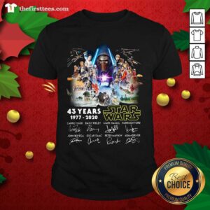Premium 43 Years Star Wars 1977 2020 Signatures Shirt