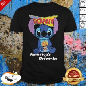 Nice Stitch Hung Sonic Americas Drive in Shirt