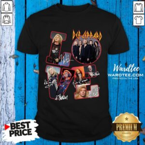Love Def-Leppard Band Members Signatures Shirt
