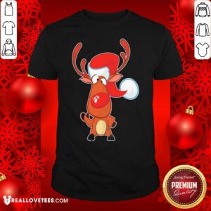 Premium Reindeer Santa Christmas Shirt