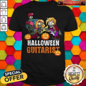 Nice Zombie Play Guitar Halloween Guitarist Shirt
