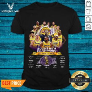 2020 Nba Champions Los Angeles Lakers Signatures A Shirt
