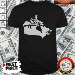 Top Black Keep Canada Tactical Shirt