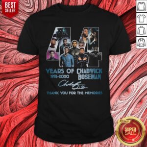 Official Thank You For The Memories 1976-2020 Chadwick Boseman Signature Shirt