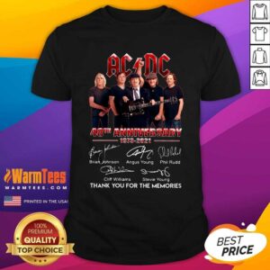 Hot Ad Dc 48th Anniversary 1973 2021 Signatures Thanks Shirt