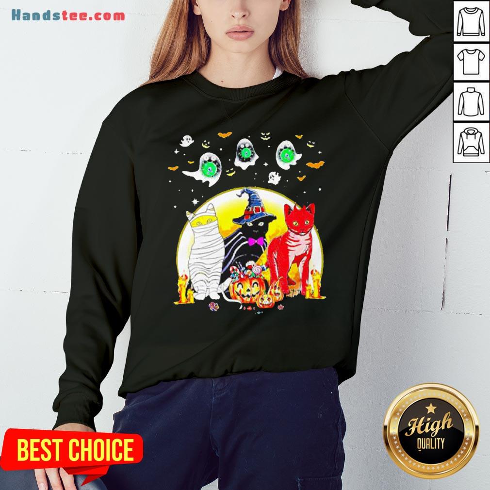 Funny Cat Costume Happy Halloween Shirt