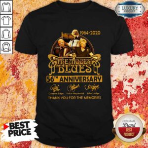 The Moody Blues 56th Anniversary Thank You For The Memories Signatures Shirt