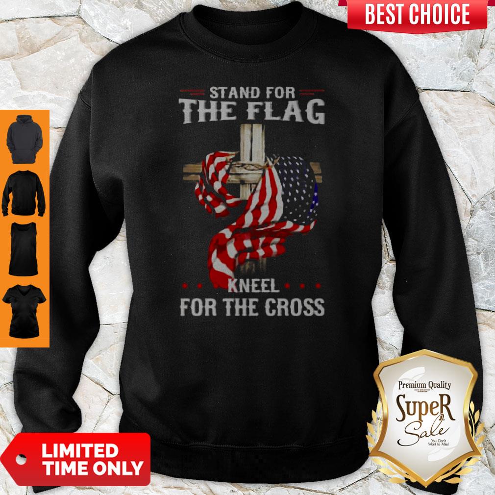 American Flag Stand For The Flag Kneel For The Cross Shirt