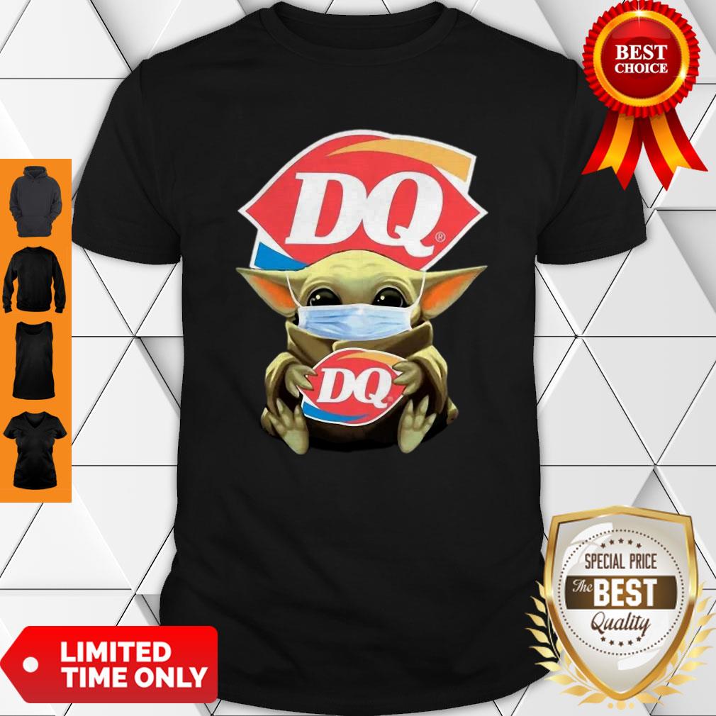Baby Yoda Hug Dairy Queen Logo Star Wars Shirt