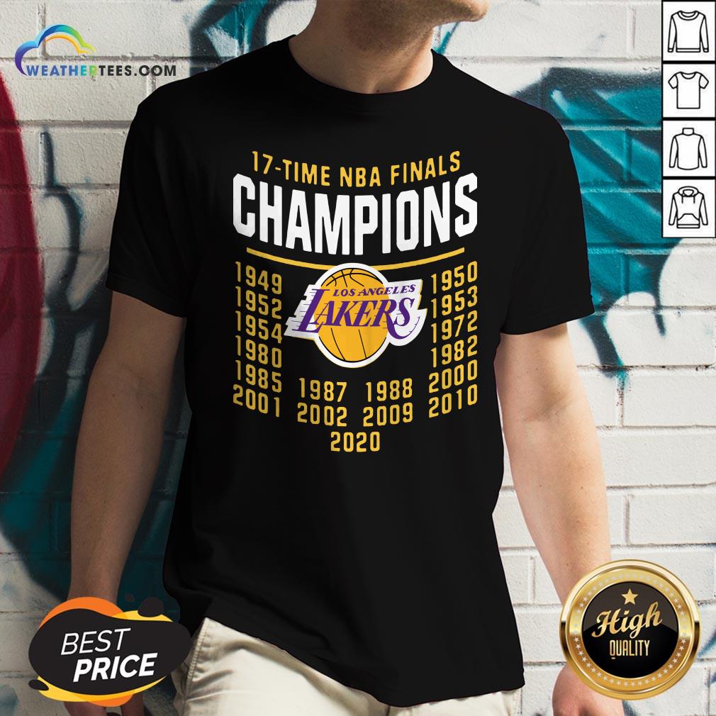 17 Time NBA Finals Champions Los Angeles Lakers Shirt