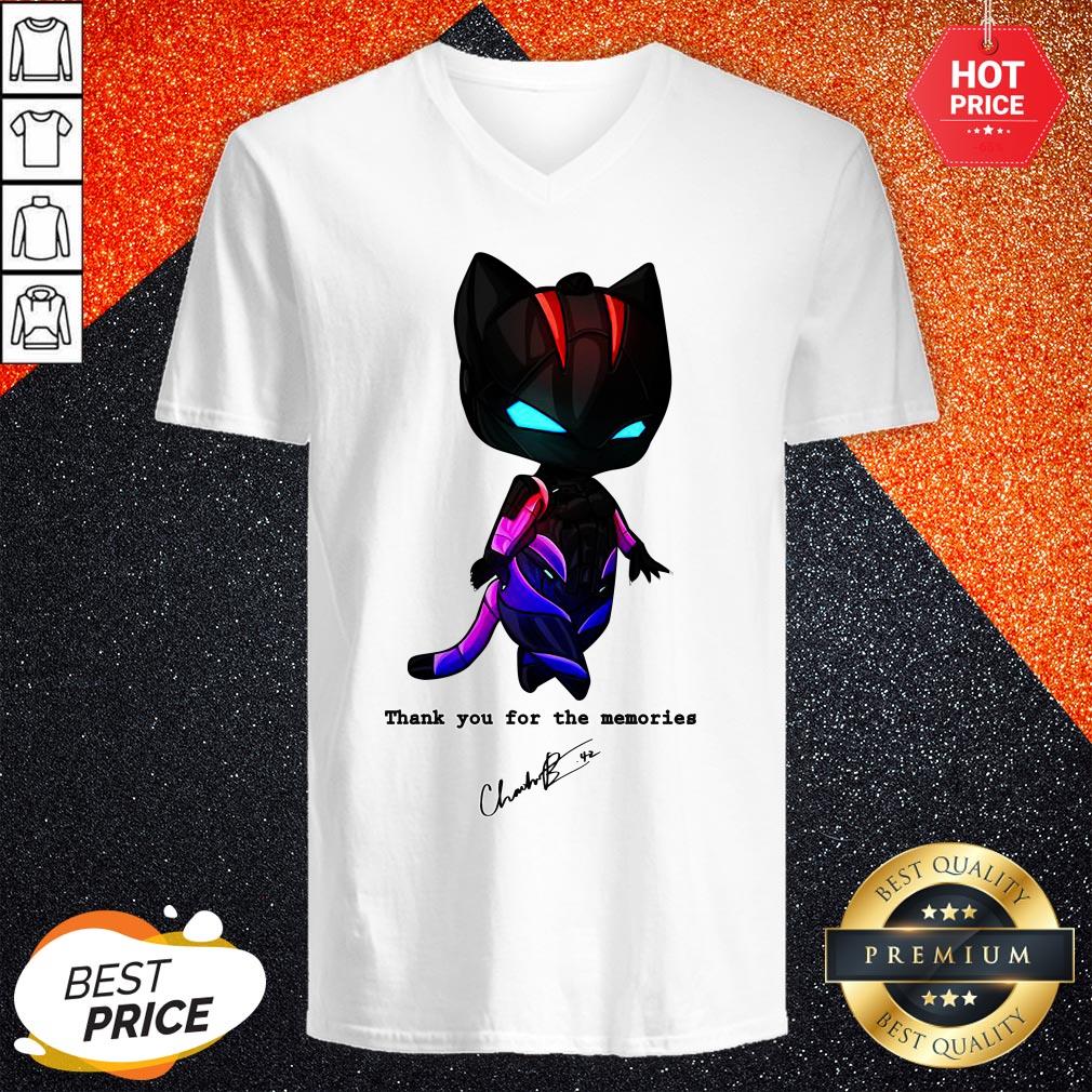 Black Pather Chadwick Boseman Thank You For The Memories Shirt