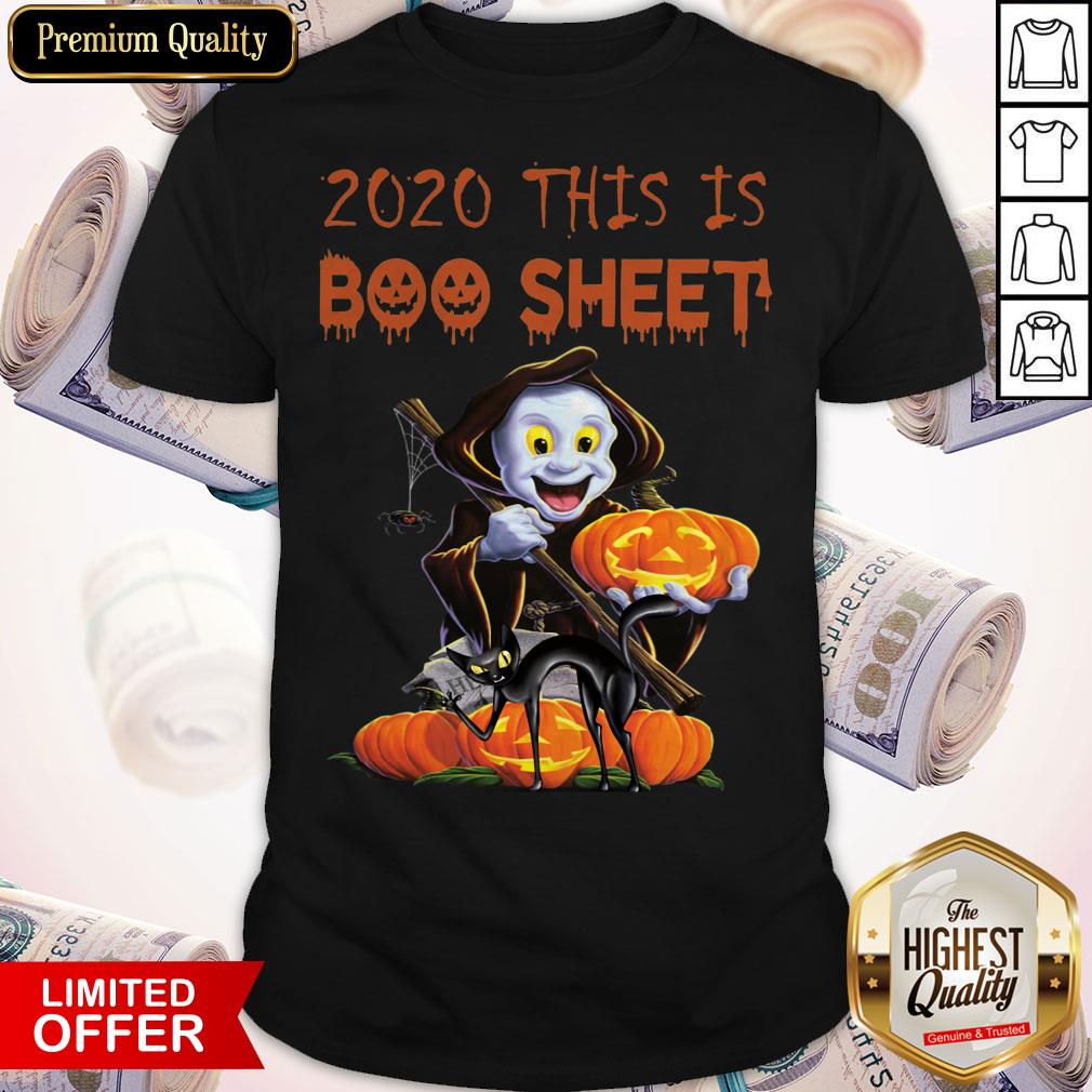 2020 This Is Boo Sheet Witch Pumpkin Halloween Shirt