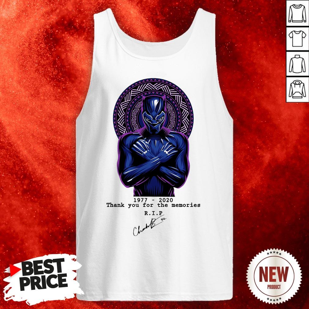 Thank You For The Memories Chadwick Boseman Black Panther Rip 1977-2020 Shirt