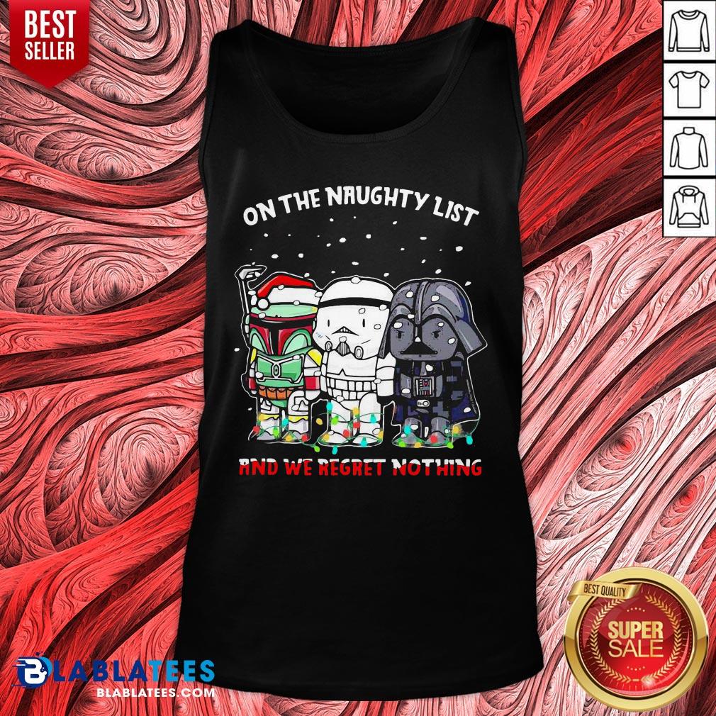 Awesome Star Wars Chibi On The Naughty List And We Regret Nothing Shirt
