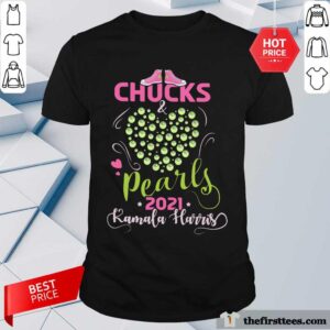 Chucks And Pearls 2021 Pink Green Shirt