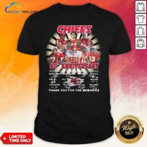 Good Kansas City Chiefs 60th Anniversary 1960 2020 Signatures Shirt