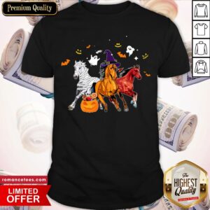 Hot Horse Happy Halloween Pumpkin Shirt
