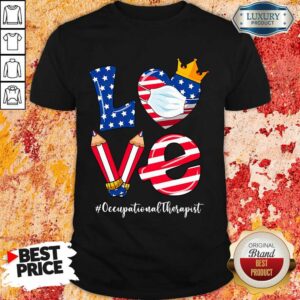 Vip Love American Flag Occupational Therapist Shirt