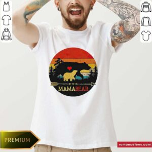 Funny Mama Bear Vintage Sunset Shirt