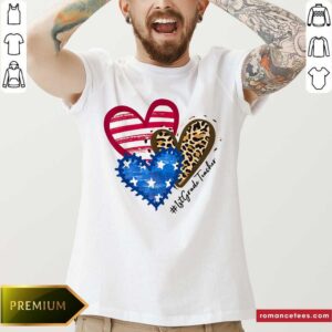 Heart American Flag Preschool 1st Grade Teacher Shirt