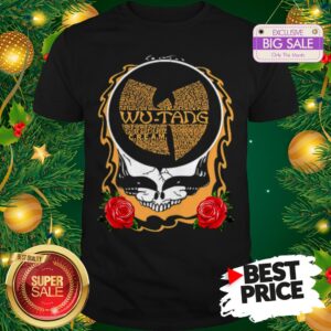 Nice Wu-Tang Clan Skull Roses Shirt