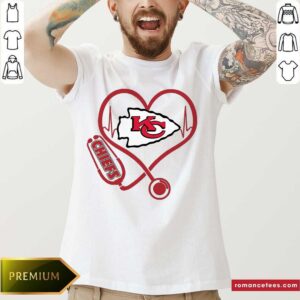 Top Kansas City Chiefs Nurse Stethoscope Heart Shirt