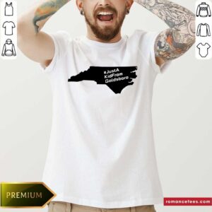Original Just A Kid From Goldsboro Nc Map Shirt