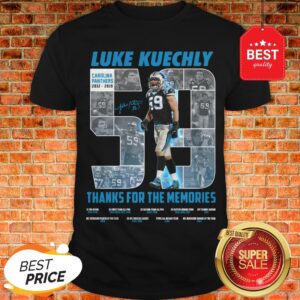 Luke Kuechly 59 Thanks For The Memories Shirt