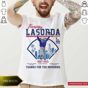 Top Tommy Lasorda Manager 1927 2021 Los Angeles Dodgers Signature Thanks Shirt