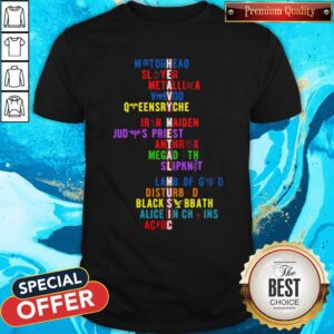 Heavy Metal Music Pun Motorhead Slayer Voivod Queensryche Iron Maiden Shirt