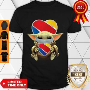 Official Baby Yoda Face Mask Southwest Airlines Shirt