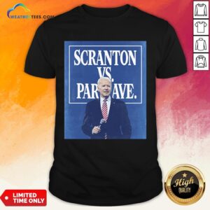 Funny Scranton Vs Park Ave Solid Blue Unisex Shirt