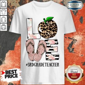 Vip Sandals Leopard Love 3rd Grade Teacher Shirt