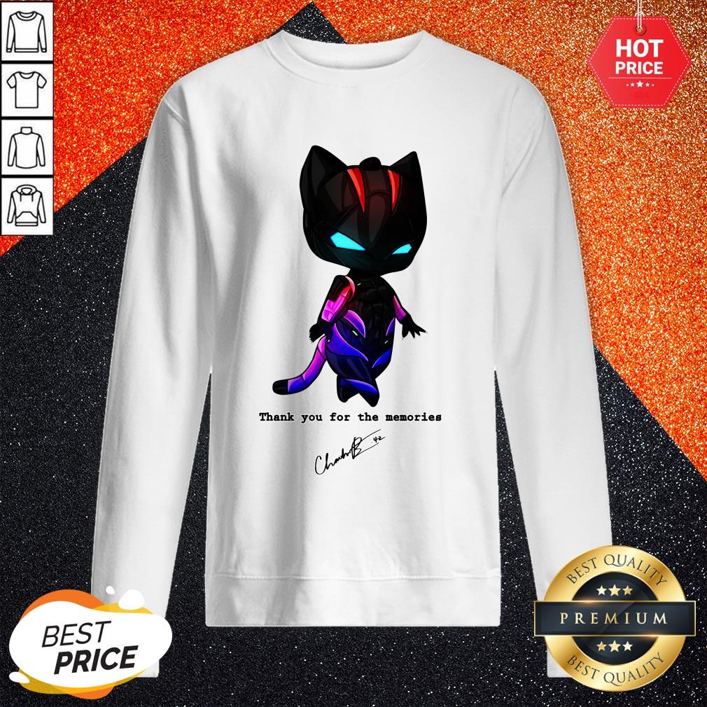 Black Pather Chadwick Boseman Thank You For The Memories Shirt