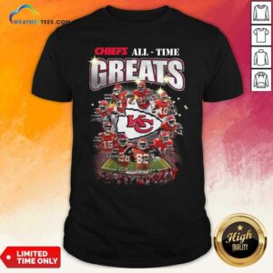Colorful Kansas City Chiefs All Time Greats Signatures Shirt