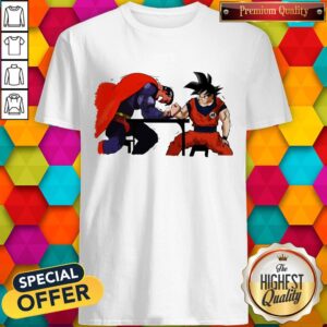 Pretty Songoku Vs Superman Arm-Wrestling Shirt
